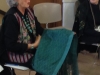 Jan tells history of her scarf making Feb 2018